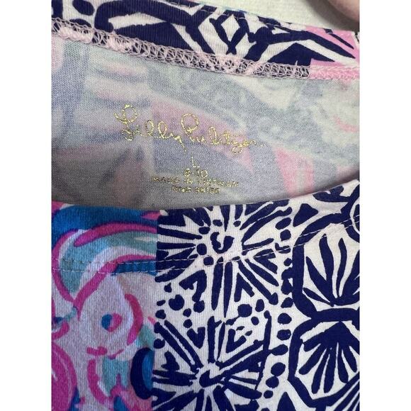 Lilly Pulitzer Girls Dress Size Large 8/10 Patchwork - Picture 3 of 5